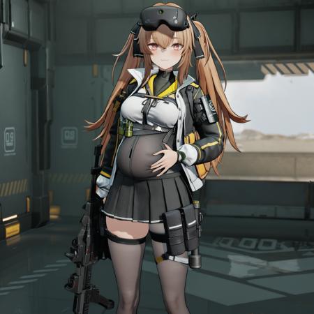 43732-3930570923-masterpiece, best quality, ump9 _(girls' frontline_), twintails, _3, pregnant, cleavage, looking at viewer, scar across eye, 3d.png